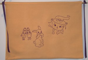 Embroidery on raw silk, 2015